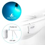 8/16 Color LED Smart Sensor Light Toilet Lid Night Light Motion Sensor