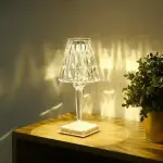 Diamond Table Lamp LED Touch Control Crystal Charging Acrylic