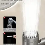 Turbocharged Shower Head With 3 Modes And Massage Filter