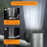 Turbocharged Shower Head With 3 Modes And Massage Filter