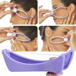 Women Mini Facial Hair Remover Spring Threading Epilator