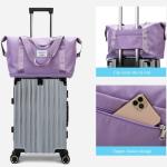 Sac de voyage pliable de grande capacité Sac fourre-tout MAUVE