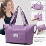 Sac de voyage pliable de grande capacité Sac fourre-tout MAUVE