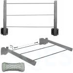 Seche Linge Mural et Pliable - GRIS