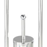 Porte Papier Toilette avec Brosse WC - INOX
