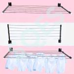 Sèche Linge Mural et Pliable - NOIR