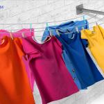 Sèche Linge Mural et Pliable - NOIR