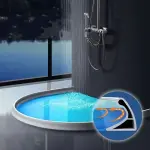 Barrière d'eau en silicone pour douche plan de travail, évier-2mt