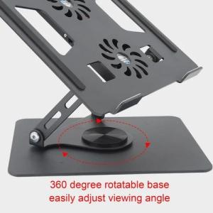 Support d'Ordinateur Portable Rotatif à 360° - ventilateurs non inclus