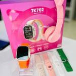 Coffret TK702 ULTRA 2 Montre Connectée + Casque++ 5 Bracelets