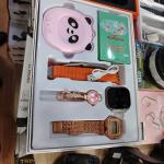 Montre Connectée S19 ULTRA 2 -2 Bracelets Silver +orange