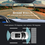 Caméra de Bord 10'' Full HD 1080p avec Vision à 170°