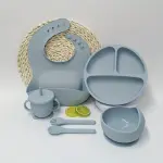 Kit Repas Bébé 6 Pièces Silicone Sans BPA
