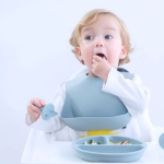 Kit Repas Bébé 6 Pièces Silicone Sans BPA