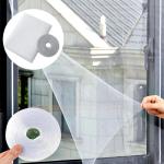 Moustiquaire de fenêtre avec ruban auto-aggripant et cutter 125*150CM BLANC