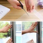 Moustiquaire de fenêtre avec ruban auto-aggripant et cutter 125*150CM BLANC