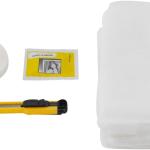 Moustiquaire de fenêtre avec ruban auto-aggripant et cutter 125*150CM BLANC