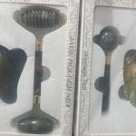Set rouleau en jade naturel + outil Gua Sha