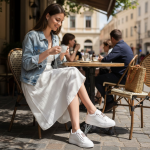 Baskets  – Nouvelle Collection Mars 2026 – Blanc & Or