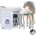 Ultra cuir chevelu pieuvre, électrique à 10 contacts vibrants pour la croissance des cheveux | 4 modes massage pour une relaxation profon, un soulagement la pression et des cheveux