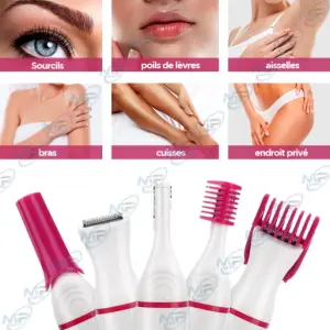 Rasoir Électrique Multifonction 5-en-1 pour Femme